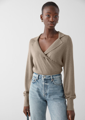 fitted wrap sweater