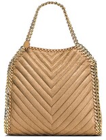 Thumbnail for your product : Stella McCartney Mini Chevron Falabella Tote Bag in Neutral