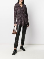 Thumbnail for your product : Christian Wijnants Snakeskin-Print Wrap Shirt