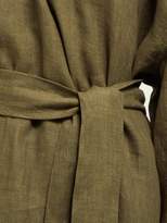 Thumbnail for your product : Denis Colomb Tie-waist Linen Dress - Womens - Khaki