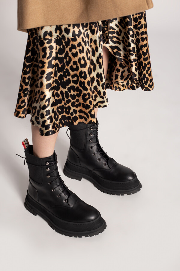 Burberry 'Springton' Platform Ankle Boots Women's Black - ShopStyle