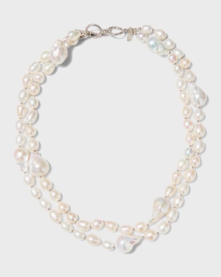 Margo Morrison Baroque and Freshwater Combination Two-Strand Pearl