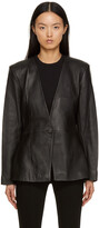 Thumbnail for your product : Anine Bing Black Leather Lou Blazer