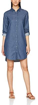 Vero Moda Women's Vmkardash Ls Denim Dress Noos Medium Blue, (Size: X-Small)