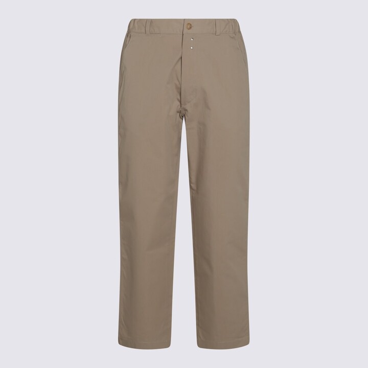 Beige Cotton Pants