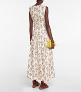 Thumbnail for your product : Agua by Agua Bendita Otono printed cutout cotton midi dress