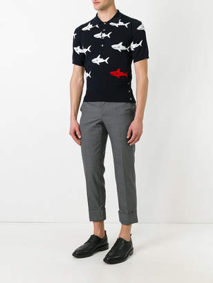 Thom Browne shark slim-fit polo shirt