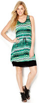 Thumbnail for your product : Kensie Zigzag Striped Dress