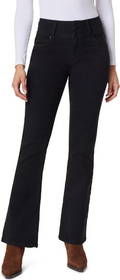 Wallflower WallFlowerWomen'sSassyBootcutHighRiseInstaSoftJuniorsJeans,Noir,7
