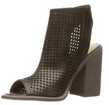 Kelsi Dagger Womens Mason Leather Peep Toe Ankle Fashion Boots