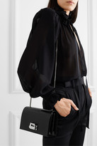 Thumbnail for your product : Saint Laurent Croc-effect Patent-leather Shoulder Bag - Black