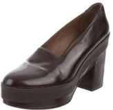 Thumbnail for your product : Calvin Klein Collection Round-Toe Platform Pumps