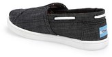 Thumbnail for your product : Toms 'Classic Tiny - Bimini' Black Chambray Slip-On (Baby, Walker & Toddler)