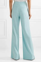 Thumbnail for your product : Alice + Olivia Alice Olivia - Dylan Crepe Wide-leg Pants - Sky blue