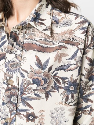 Nanushka Floral-Print Shirt