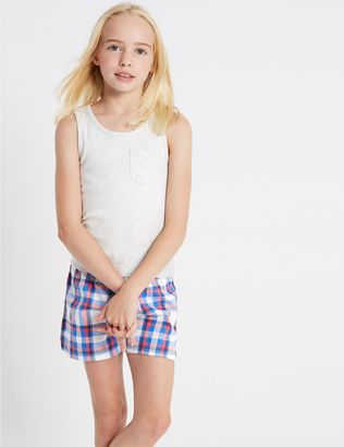 Marks and Spencer Pure Cotton Short Pyjamas (3-16 Years)