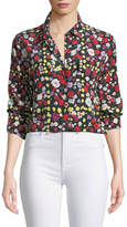 Thumbnail for your product : Equipment Slim Signature Long-Sleeve Grid Floral-Print Shirt