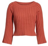 Thumbnail for your product : J.o.a. Women's Crop Ribbed Sweater