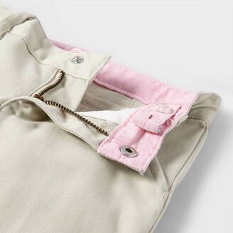 Cat & Jack Toddler Girls' Skinny Slim Fit Uniform Chino Pants Light Khaki  4T - ShopStyle