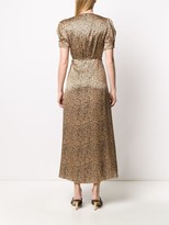 Thumbnail for your product : Saloni Leopard Print V-Neck Dress
