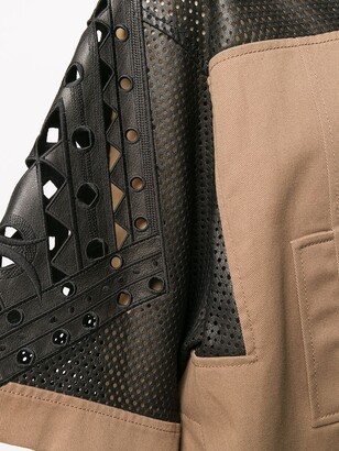 Emilio Pucci Laser Cut Detail Oversized Jacket
