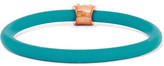 Thumbnail for your product : Marc by Marc Jacobs Rubber Rose Gold-Tone Bangle