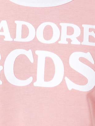 GCDS logo cropped T-shirt