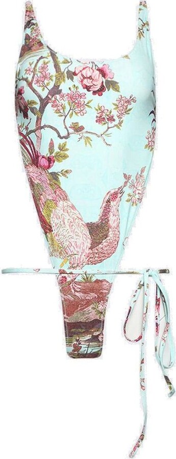 SKIMS X Roberto Cavalli Tie Waist Swimsuit