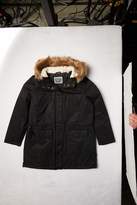 levi's women's performance sherpa lined midlength parka jacket