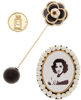 Cara Accessories Vintage Pin - Set of 3