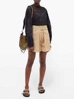 Thumbnail for your product : Isabel Marant Radja Studded Leather Cross-body Bag - Khaki