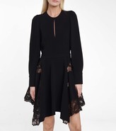 Thumbnail for your product : Stella McCartney Celeste lace-trimmed cady minidress
