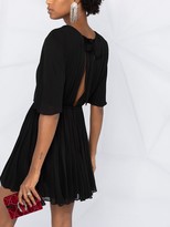Thumbnail for your product : Saint Laurent Plunging-Neck Flared Dress