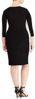 Thumbnail for your product : Lauren Ralph Lauren Plus Two-Tone Ruched Jersey Dress