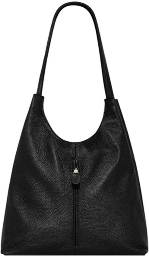 Sostter Black Soft Leather Slouch Bag ShopStyle