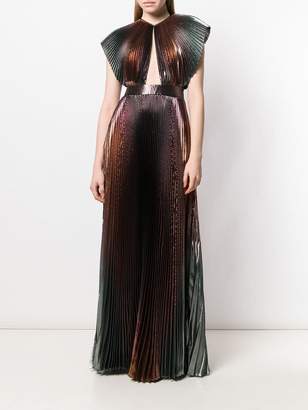 Givenchy micro pleated maxi dress