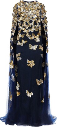 Sequin-Butterflies Long Dress