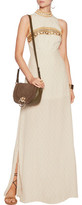 Thumbnail for your product : Camilla Bead And Sequin-Embellished Printed Crepe Maxi Dress