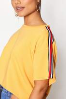 Thumbnail for your product : boohoo Sports Stripe Crew Neck Tee