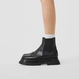 Thumbnail for your product : Burberry Brogue Detail Leather Chelsea Boots