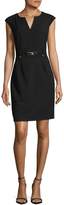 Thumbnail for your product : Calvin Klein Glamorous Belted Sheath Dress