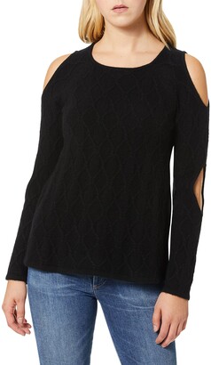 Design History Women's Double Cold Shoulder Sweater
