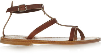 K Jacques St Tropez Gina leather sandals