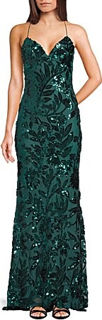 B. Darlin Sequin Embellished V-Neck Dress