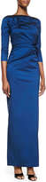 Thumbnail for your product : Talbot Runhof 3/4-Sleeve Ruffle Detail Gown
