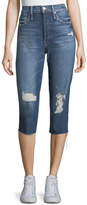 Thumbnail for your product : Mother Tomcat High-Waist Distressed Knickers