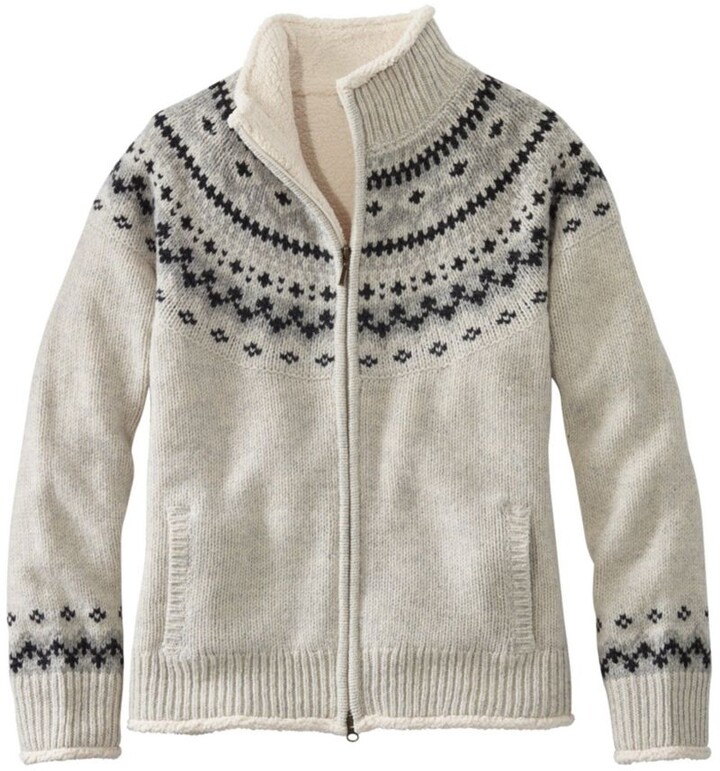 sweater with sherpa lining