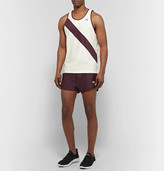 Thumbnail for your product : Tracksmith Van Cortlandt Striped Stretch-Mesh Tank Top