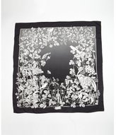 Thumbnail for your product : Gucci navy and white 'Gucci Garden' silk scarf