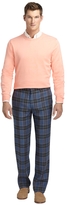 Thumbnail for your product : Brooks Brothers Fitzgerald Fit Plain-Front Plaid Deco Dress Trousers